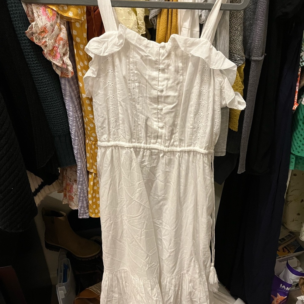 Lucky Brand White Midi Dress